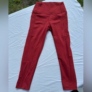 ZYIA Women's Vibrant Red Leggings